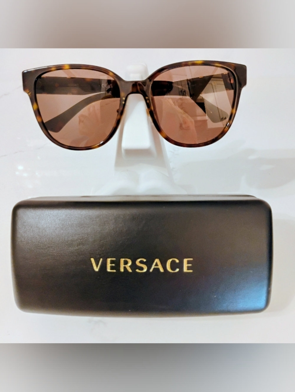 NWT Versace Tortoiseshell Sunglasses 57-18-140